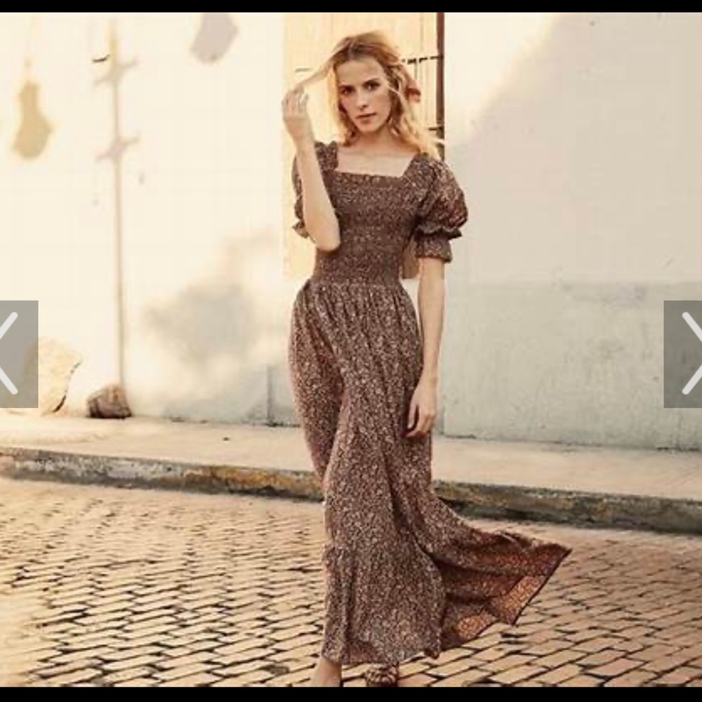 DOEN COLETTE DRESS TERRA GARDEN BLOOM RARE EUC XS